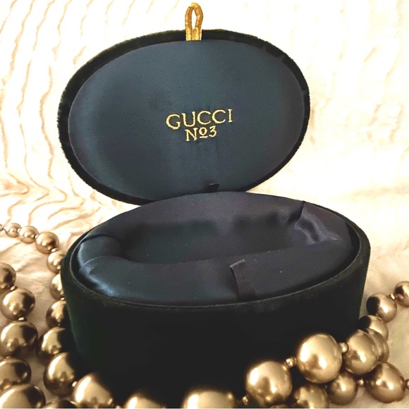 Gucci No. 3 Hunter Green Velvet Vintage Perfume/Cologne Box - Picture 4 of 16